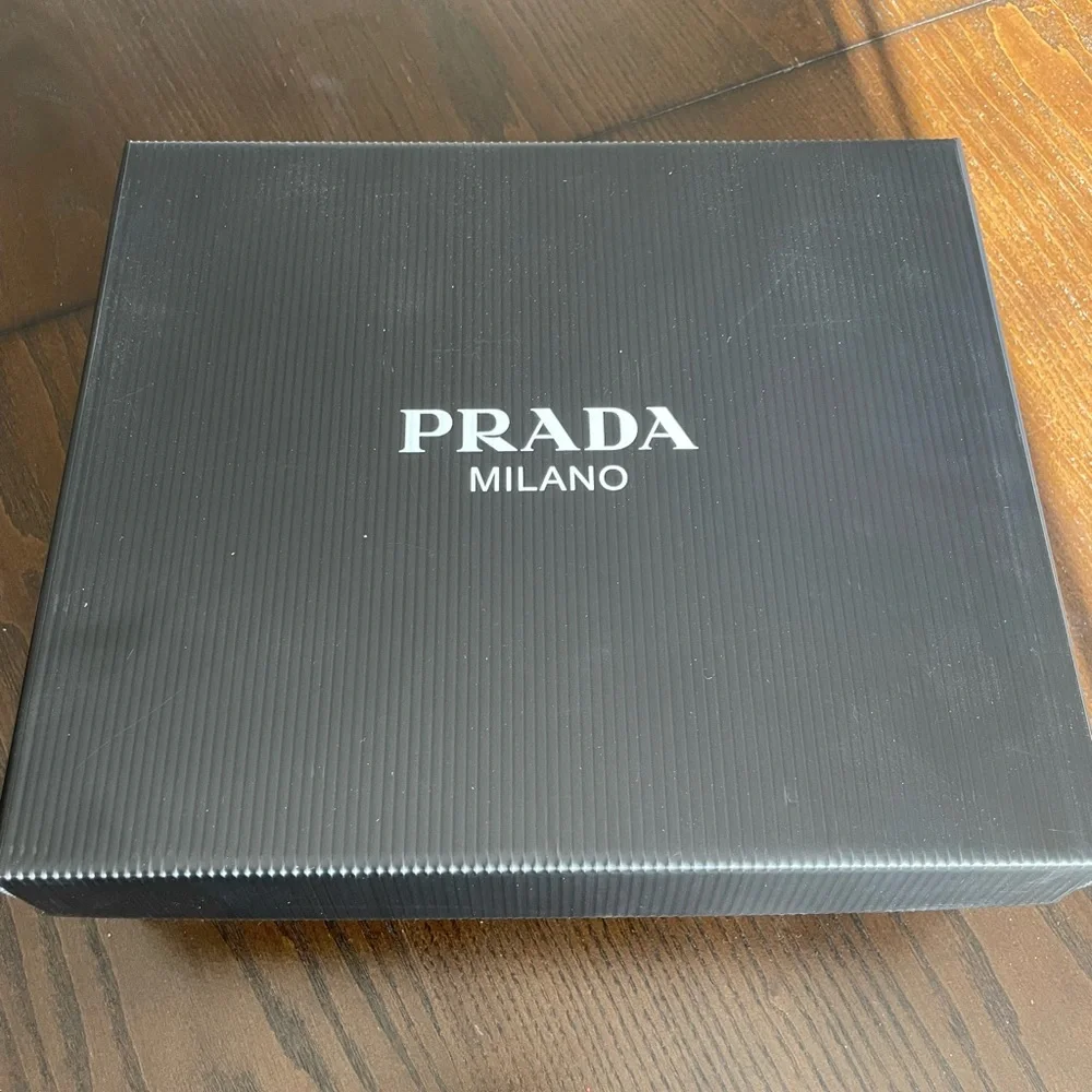 Prada Nylon Bicolor Logo Trainer Sneakers - Women size 38 - Brand NEW - Picture 2 of 13